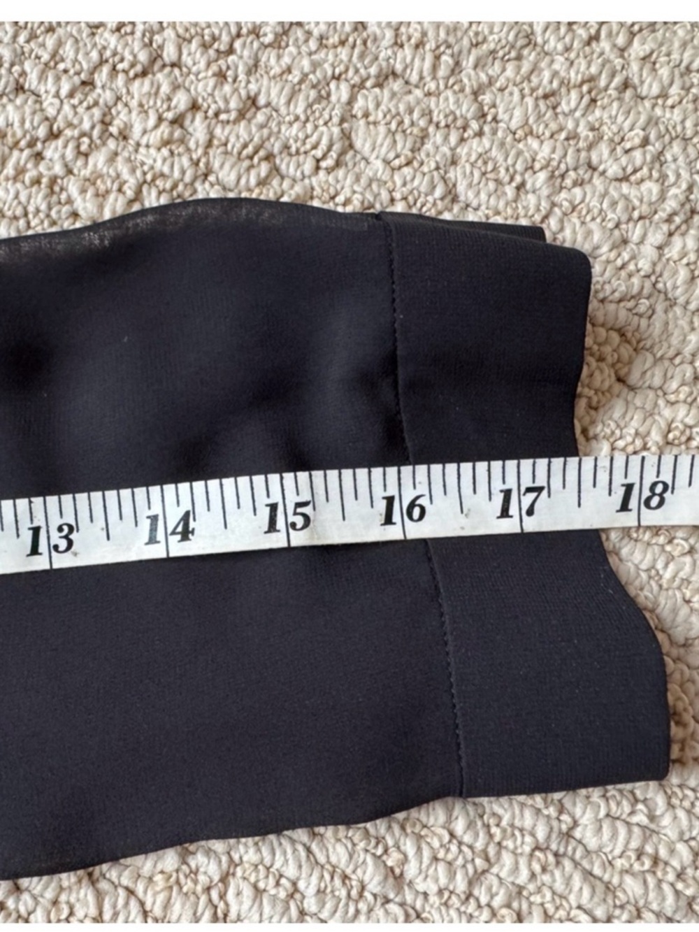 Tahari Black Sheer Long Sleeve Minimalist Tunic Sheath Mini Dress Size 10 - Picture 8 of 8